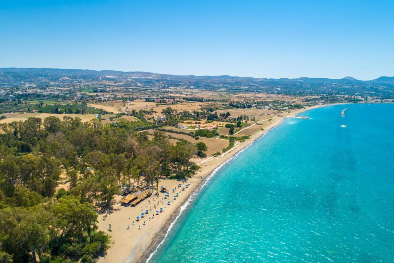 Sun Beach Villa Tria Polis Exterior foto